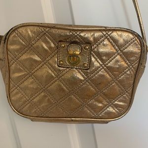 Marc Jacob’s gold quilted crossbody bag